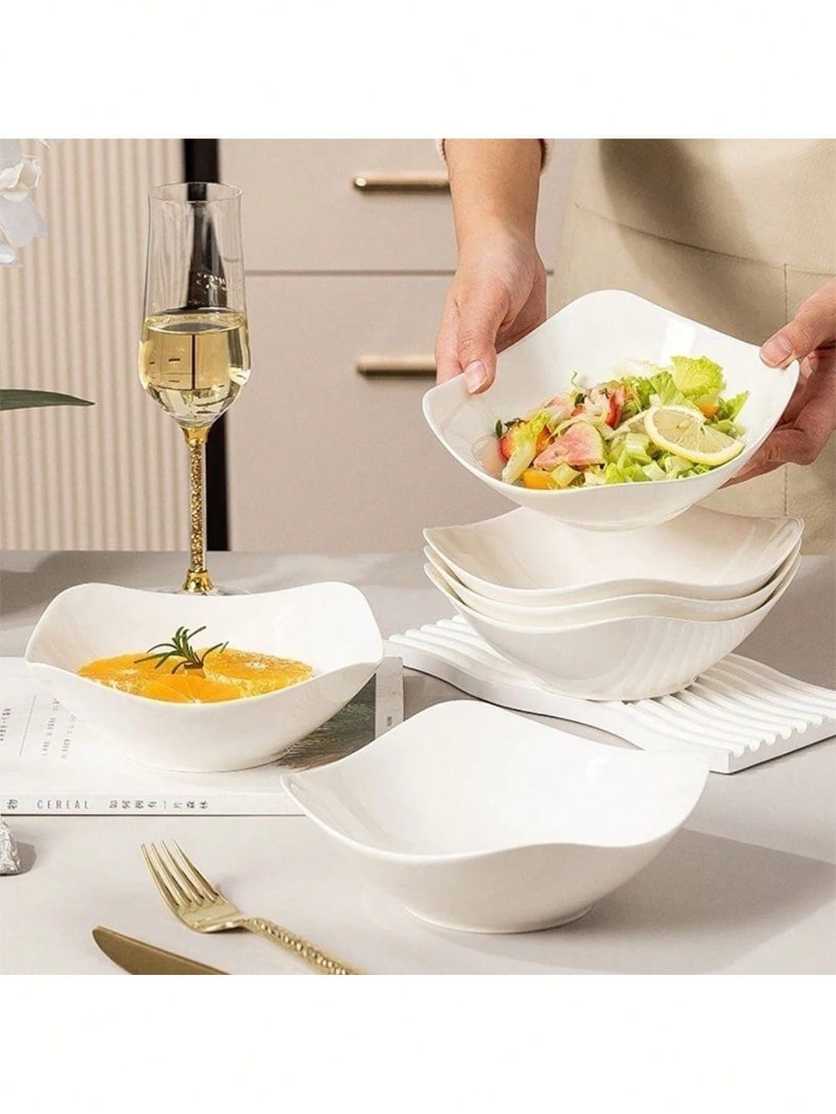 Kit 2 tigelas de saladas