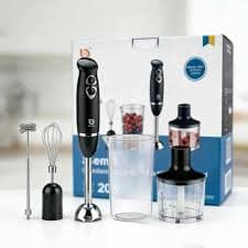 Mixer Inox 5em1  Triturador, Batedor, Espumador de Leite e Copos.